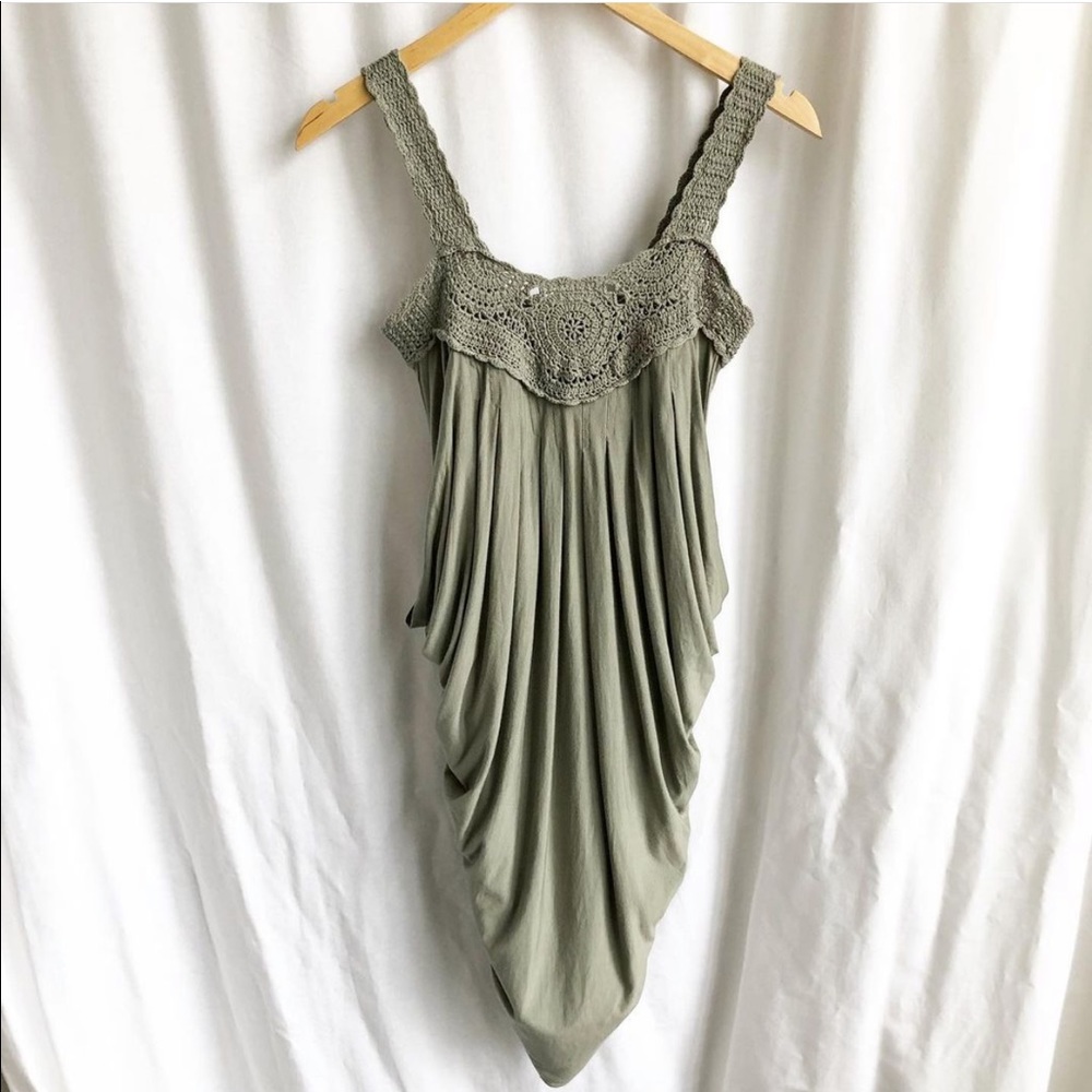Moda international army green dress